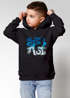 Kinder Hoodie Jungen Mädchen BMX Bike Wheelie Stunt Motiv Fahrradfahrer Geschenk für Jungen Mädchen Moonworks®preview