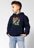 Kinder Hoodie Jungen Mädchen BMX Bike Wheelie Stunt Motiv Fahrradfahrer Geschenk für Jungen Mädchen Moonworks®preview