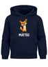 Kinder Hoodie Jungen Mädchen – personalisierter Fuchs Pullover mit süßem Fuchs Motiv und eigenem Namen – Geschenk zum Geburtstag, Tiermotiv Pullover für Kinder SpecialMe®preview