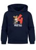Kinder Hoodie Jungen Mädchen – personalisierter Karate Maus Pullover mit süßem Maus Motiv eigenem Namen und Alter – Geschenk zum Geburtstag, Tiermotiv Pullover für Kinder SpecialMe®preview