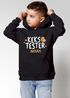 Kinder Hoodie Jungen mit Namen Design Kekstester Cookie Monster personalisierte Kapuzenpulli Spruch Lustig Jungengeschenke Moonworks®preview