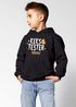 Kinder Hoodie Jungen mit Namen Design Kekstester Cookie Monster personalisierte Kapuzenpulli Spruch Lustig Jungengeschenke Moonworks®preview