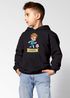 Kinder Hoodie Jungen mit Namen Geschenk Fussball Comicfigur personalisierte Jungengeschenke Geschenkidee Fussballfan Moonworks®preview