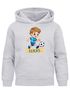 Kinder Hoodie Jungen mit Namen Geschenk Fussball Comicfigur personalisierte Jungengeschenke Geschenkidee Fussballfan Moonworks®preview