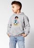 Kinder Hoodie Jungen mit Namen Geschenk Fussball Comicfigur personalisierte Jungengeschenke Geschenkidee Fussballfan Moonworks®preview