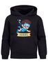Kinder Hoodie Jungen mit Namen Geschenk Schwimmen Tauchen personalisiert Jungengeschenke Kapuzenpullover Grafik Print Comic Stil Moonworks®preview