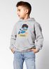 Kinder Hoodie Jungen mit Namen Geschenk Schwimmen Tauchen personalisiert Jungengeschenke Kapuzenpullover Grafik Print Comic Stil Moonworks®preview