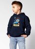 Kinder Hoodie Jungen mit Namen Geschenk Schwimmen Tauchen personalisiert Jungengeschenke Kapuzenpullover Grafik Print Comic Stil Moonworks®preview