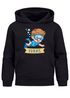 Kinder Hoodie Jungen mit Namen Geschenk Schwimmen Tauchen personalisiert Jungengeschenke Kapuzenpullover Grafik Print Comic Stil Moonworks®preview