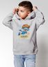 Kinder Hoodie Jungen mit Namen Geschenk Schwimmen Tauchen personalisiert Jungengeschenke Kapuzenpullover Grafik Print Comic Stil Moonworks®preview