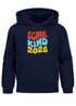 Kinder Hoodie Jungen Schulkind 2025 Geschenkidee Einschulung Typo Schriftzug  personalisiert mit Jahreszahl Jungengeschenke Moonworks®preview