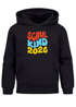 Kinder Hoodie Jungen Schulkind 2025 Geschenkidee Einschulung Typo Schriftzug  personalisiert mit Jahreszahl Jungengeschenke Moonworks®preview