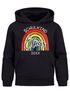 Kinder Hoodie Jungen Schulkind 2025 personalisierte Geschenke zur Einschulung Regenbogen mit Namen und Jahreszahl SpecialMe®preview