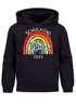 Kinder Hoodie Jungen Schulkind 2026 personalisierte Geschenke zur Einschulung Regenbogen mit Namen und Jahreszahl SpecialMe®preview