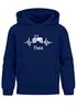 Kinder Hoodie Jungen Traktor Trekker Aufdruck Print personalisiert mit Name SpecialMe®preview