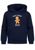 Kinder Hoodie Jungen Weihnachtspullover Lustig Lebkuchenmann Schriftzug Kekstester Jahreszahl personalisierbar Weihnachtsoutfit Moonworks®preview