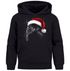 Kinder Hoodie Jungen Weihnnachten Santa Katze Xmas Outfit Lustig Aufdruclk Tiermotiv Moonworks®preview