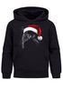 Kinder Hoodie Jungen Weihnnachten Santa Katze Xmas Outfit Lustig Aufdruclk Tiermotiv Moonworks®preview