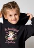 Kinder Hoodie Mädchen Einschulung Dabbing Unicorn Einhorn personalisiert mit Name und Jahr Geschenk zur Einschulung SpecialMe®preview
