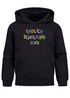 Kinder Hoodie Mädchen Einschulung personalisierte Geschenke zur Einschulung Endlich Schulkind 2025 bunte Buchstaben SpecialMe®preview