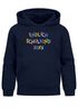 Kinder Hoodie Mädchen Einschulung personalisierte Geschenke zur Einschulung Endlich Schulkind 2025 bunte Buchstaben SpecialMe®preview