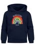 Kinder Hoodie Mädchen Einschulung personalisierte Geschenke zur Einschulung Schulkind 2025 Name Aquarell Regenbogen SpecialMe®preview