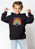 Kinder Hoodie Mädchen Einschulung personalisierte Geschenke zur Einschulung Schulkind 2026 Name Aquarell Regenbogen SpecialMe®preview