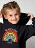 Kinder Hoodie Mädchen Einschulung personalisierte Geschenke zur Einschulung Schulkind 2026 Name Aquarell Regenbogen SpecialMe®preview