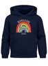 Kinder Hoodie Mädchen Einschulung personalisierte Geschenke zur Einschulung Schulkind 2026 Name Aquarell Regenbogen SpecialMe®preview