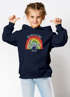 Kinder Hoodie Mädchen Einschulung personalisierte Geschenke zur Einschulung Schulkind 2026 Name Aquarell Regenbogen SpecialMe®preview
