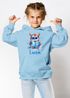 Kinder Hoodie Mädchen Eule Fuchs Hobby Lesen Malen personalisiert Wunschname Geschenk Leseratte Bücherwurm SpecialMe®preview