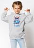 Kinder Hoodie Mädchen Eule Fuchs Hobby Lesen Malen personalisiert Wunschname Geschenk Leseratte Bücherwurm SpecialMe®preview