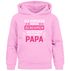 Kinder Hoodie Mädchen Komme nach meinem Papa Spruch Lustig Kapuzenpulli Bedruckt Moonworks®preview