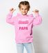 Kinder Hoodie Mädchen Komme nach meinem Papa Spruch Lustig Kapuzenpulli Bedruckt Moonworks®preview
