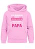 Kinder Hoodie Mädchen Komme nach meinem Papa Spruch Lustig Kapuzenpulli Bedruckt Moonworks®preview