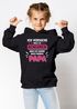 Kinder Hoodie Mädchen Komme nach meinem Papa Spruch Lustig Kapuzenpulli Bedruckt Moonworks®preview