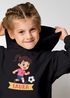 Kinder Hoodie Mädchen mit Namen personalisiert | Ballerina Design | Grafik Print Comic Stil | Namensgeschenk Hobby Tanzen Moonworks®preview