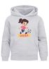 Kinder Hoodie Mädchen mit Namen personalisiert | Ballerina Design | Grafik Print Comic Stil | Namensgeschenk Hobby Tanzen Moonworks®preview