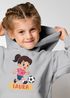 Kinder Hoodie Mädchen mit Namen personalisiert | Ballerina Design | Grafik Print Comic Stil | Namensgeschenk Hobby Tanzen Moonworks®preview