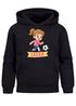 Kinder Hoodie Mädchen mit Namen personalisiert | Ballerina Design | Grafik Print Comic Stil | Namensgeschenk Hobby Tanzen Moonworks®preview