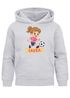 Kinder Hoodie Mädchen mit Namen personalisiert | Ballerina Design | Grafik Print Comic Stil | Namensgeschenk Hobby Tanzen Moonworks®preview
