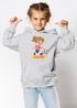 Kinder Hoodie Mädchen mit Namen personalisiert | Ballerina Design | Grafik Print Comic Stil | Namensgeschenk Hobby Tanzen Moonworks®preview