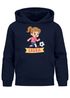 Kinder Hoodie Mädchen mit Namen personalisiert | Ballerina Design | Grafik Print Comic Stil | Namensgeschenk Hobby Tanzen Moonworks®preview