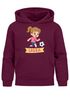 Kinder Hoodie Mädchen mit Namen personalisiert | Ballerina Design | Grafik Print Comic Stil | Namensgeschenk Hobby Tanzen Moonworks®preview