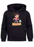 Kinder Hoodie Mädchen mit Namen personalisiert | Fußball Design | Grafik Print Comic Stil | Namensgeschenk Hobby Sport Geschenk Fußballer Moonworks®preview