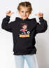 Kinder Hoodie Mädchen mit Namen personalisiert | Fußball Design | Grafik Print Comic Stil | Namensgeschenk Hobby Sport Geschenk Fußballer Moonworks®preview