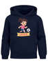 Kinder Hoodie Mädchen mit Namen personalisiert | Fußball Design | Grafik Print Comic Stil | Namensgeschenk Hobby Sport Geschenk Fußballer Moonworks®preview
