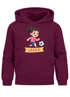 Kinder Hoodie Mädchen mit Namen personalisiert | Fußball Design | Grafik Print Comic Stil | Namensgeschenk Hobby Sport Geschenk Fußballer Moonworks®preview