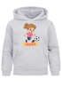 Kinder Hoodie Mädchen mit Namen personalisiert | Fußball Design | Grafik Print Comic Stil | Namensgeschenk Hobby Sport Geschenk Fußballer Moonworks®preview