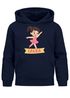 Kinder Hoodie Mädchen mit Namen undFußball Design | Grafik Print im Comicstil| Mädchengeschenk personalisiert Moonworks®preview